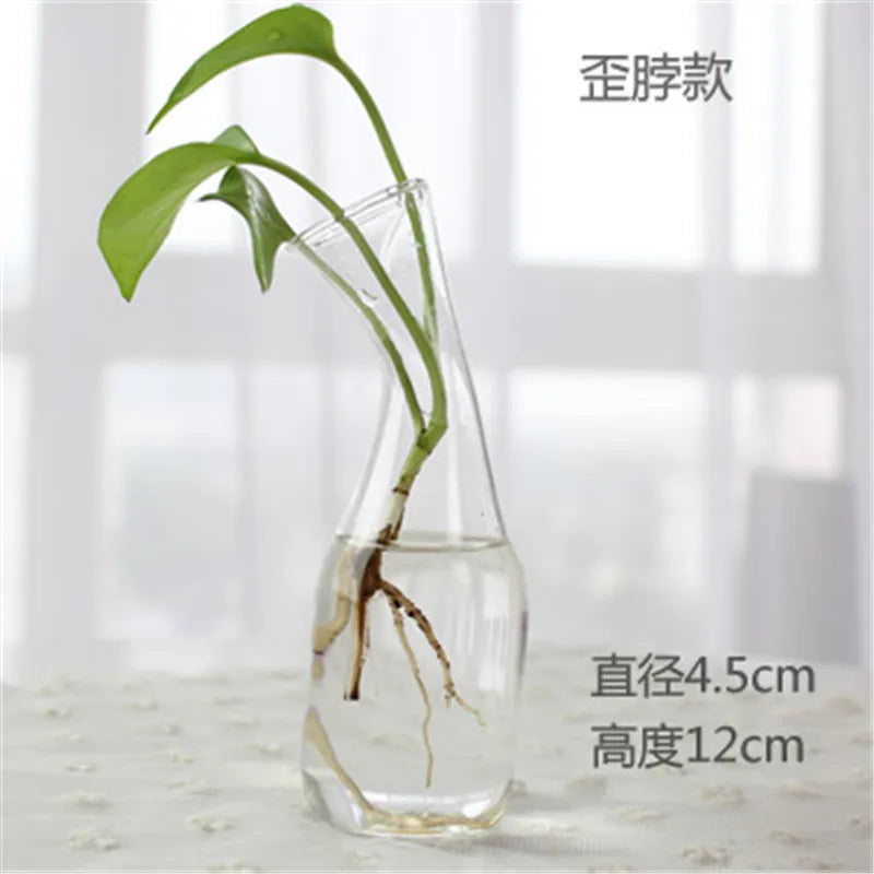 Hand Made Glass Vase Terrarium Transparent Hydroponic Flower Vase Fish Tank Aquarium Container Flower Planter Pots Home Decor