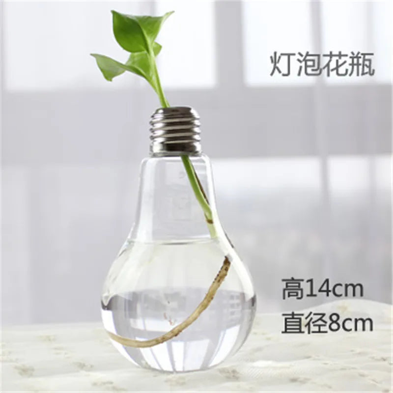 Hand Made Glass Vase Terrarium Transparent Hydroponic Flower Vase Fish Tank Aquarium Container Flower Planter Pots Home Decor