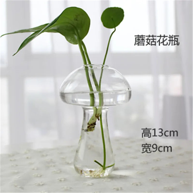 Hand Made Glass Vase Terrarium Transparent Hydroponic Flower Vase Fish Tank Aquarium Container Flower Planter Pots Home Decor