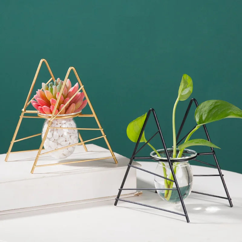 Terrarium Flower Vase for Home Hydroponic Plant Vase Glass Containers Nordic Art Retro Home Garden Craft Ornaments Jarrones Hot