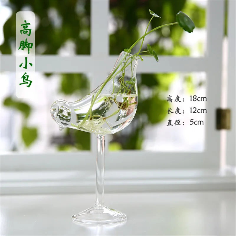Hand Made Glass Vase Terrarium Transparent Hydroponic Flower Vase Fish Tank Aquarium Container Flower Planter Pots Home Decor