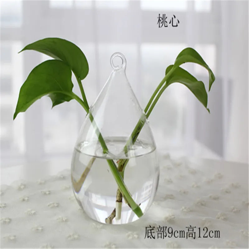 Hand Made Glass Vase Terrarium Transparent Hydroponic Flower Vase Fish Tank Aquarium Container Flower Planter Pots Home Decor
