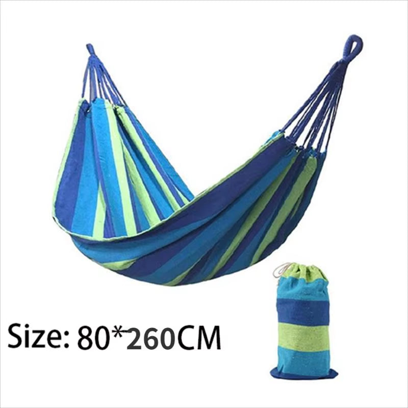 Portable Hammocks Single or Double Hammocks Outdoor and Indoor Camping Accessories with Slings and Hooks