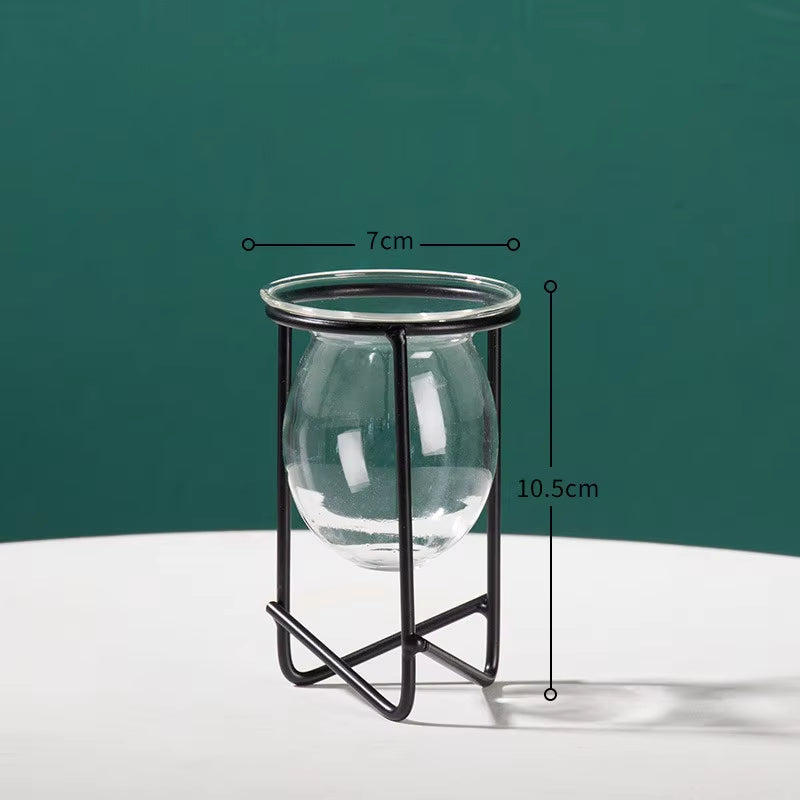 Terrarium Flower Vase for Home Hydroponic Plant Vase Glass Containers Nordic Art Retro Home Garden Craft Ornaments Jarrones Hot