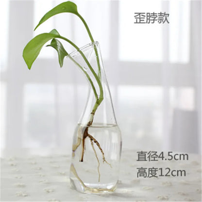 Hand Made Glass Vase Terrarium Transparent Hydroponic Flower Vase Fish Tank Aquarium Container Flower Planter Pots Home Decor