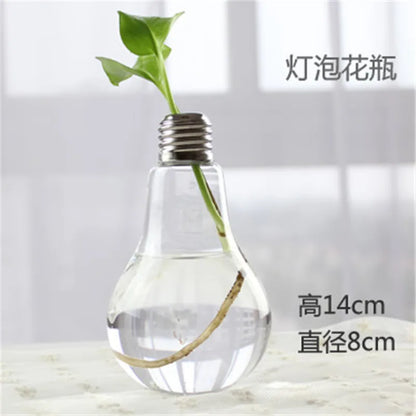 Hand Made Glass Vase Terrarium Transparent Hydroponic Flower Vase Fish Tank Aquarium Container Flower Planter Pots Home Decor