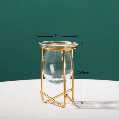 Terrarium Flower Vase for Home Hydroponic Plant Vase Glass Containers Nordic Art Retro Home Garden Craft Ornaments Jarrones Hot