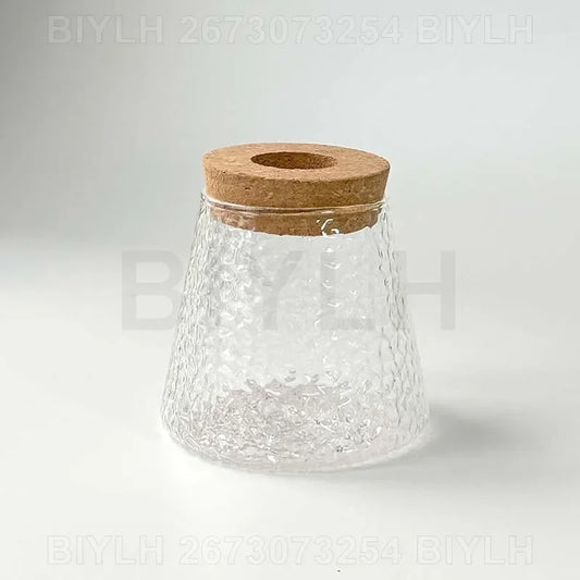 Glass Small Flower Pots for Plants Hydroponics Plant Pots Transparent Flower Vase with Tray Office Home Decoration Accessories