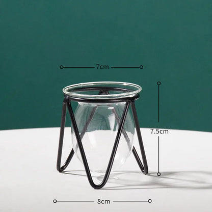 Terrarium Flower Vase for Home Hydroponic Plant Vase Glass Containers Nordic Art Retro Home Garden Craft Ornaments Jarrones Hot